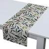 TISCHLÄUFER Eden, weiß und grün, 40x130 cm - Weiß, Textil (40/130cm) - Dekoria