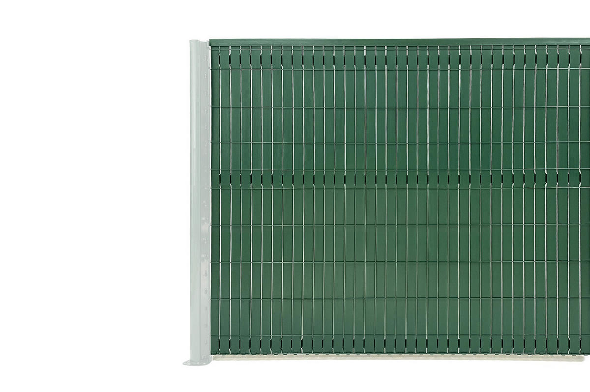 PVC-SICHTSCHUTZLAMELLEN-STEIF-SET Cinto grün 2m H.170cm - Mit clips und Endprofil - Grün, Kunststoff (200/173cm) - Casanoov