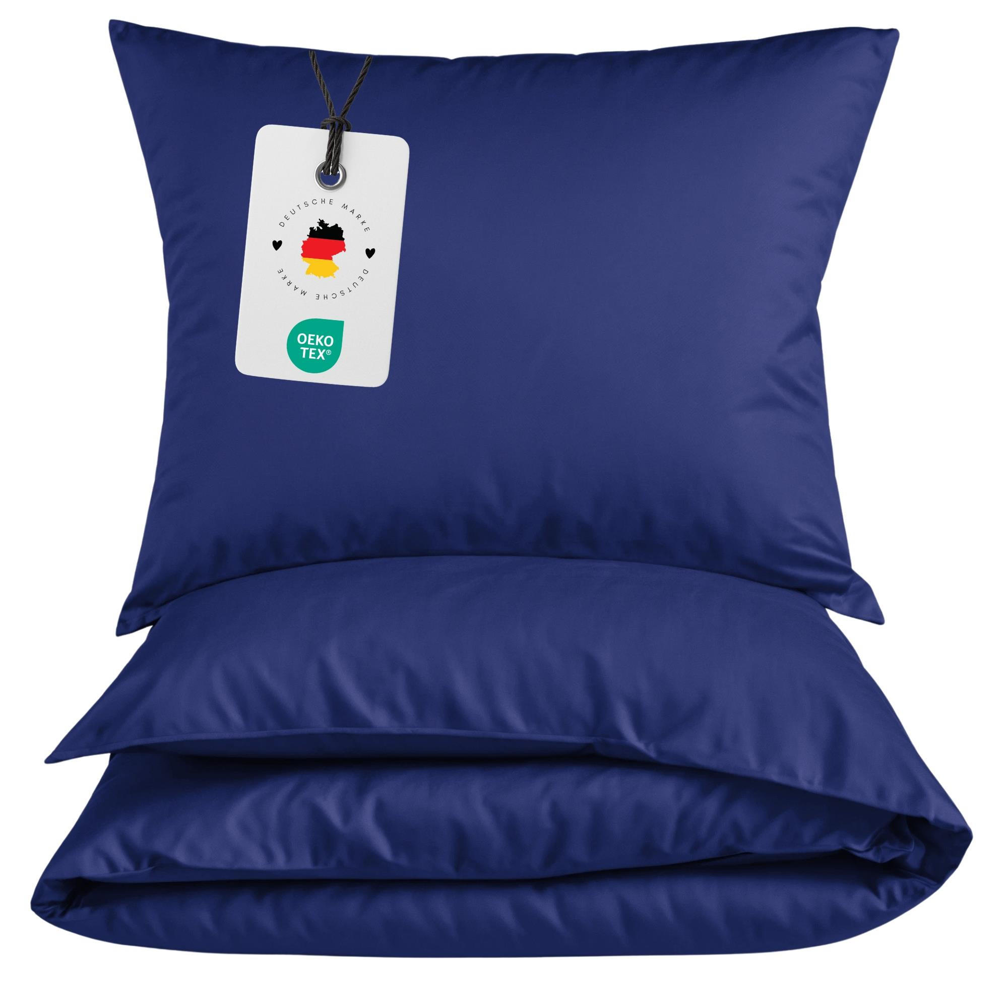 MIKROFASER-BETTWÄSCHE 155x220 cm Navy - Blau, Textil (155/220cm) - Carpe Sonno