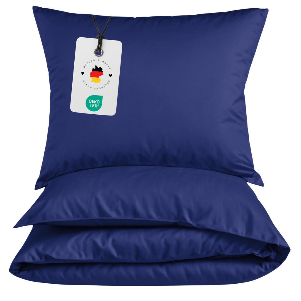 Thumbnail - Carpe Sonno Mikrofaser-Bettwäsche, Blau, Textil, Uni, Füllung: Polyester, Rechteckig, 135x200 cm, Oeko-Tex® Standard 100...