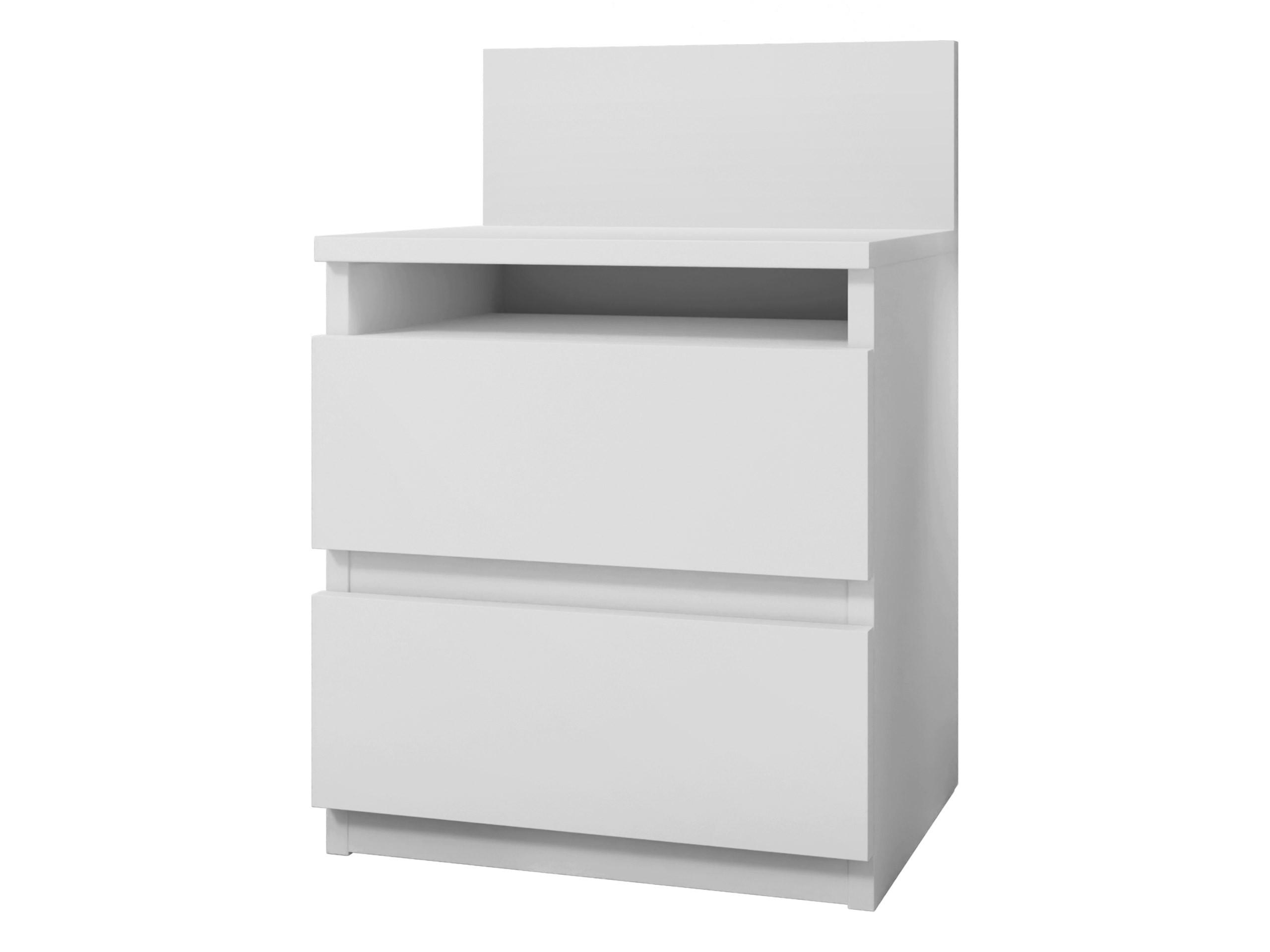 NACHTTISCH Malwa M1 - Weiß, Holzwerkstoff (32/58/40cm) - MIRJAN24