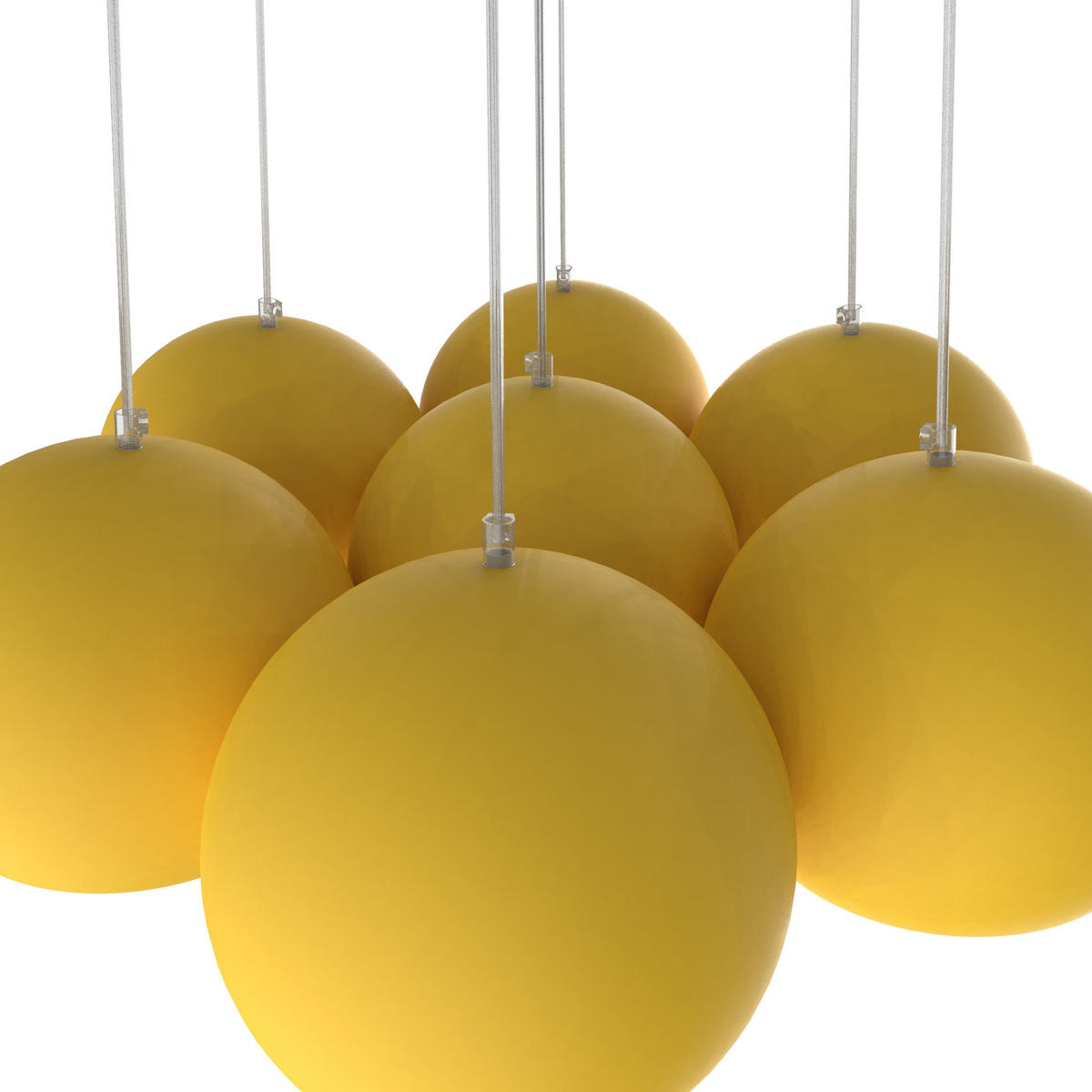 HÄNGELEUCHTE - Gelb, Metall (25/25/20cm) - Lumicom