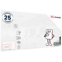 GLASBOARD - Weiß CLASSIC WHITE 200x100 cm - Weiß, Glas (200/100/0.7cm) - ALLboards
