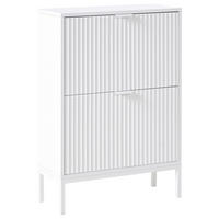 DULAP DE PANTOFI alb Adelaide - alb, compozit lemnos (60/85/24cm) - Beliani