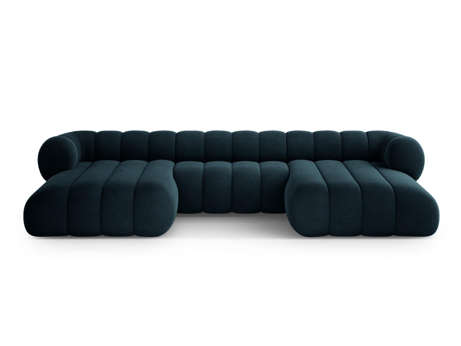 Cosmopolitan Design Panoramasofa Petrol 165x70x348 cm