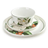 GESCHIRR-SET Lea Tree Weiß 18-tlg 26/21/15 cm Keramik - Weiß, Keramik (21/15/26cm) - Mondex