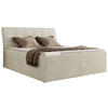BOXBETT DAGOS 160/200 - Creme Schenille grob gewebt - H3 - Topper Visco - Creme, Textil (160/200cm) - MKS