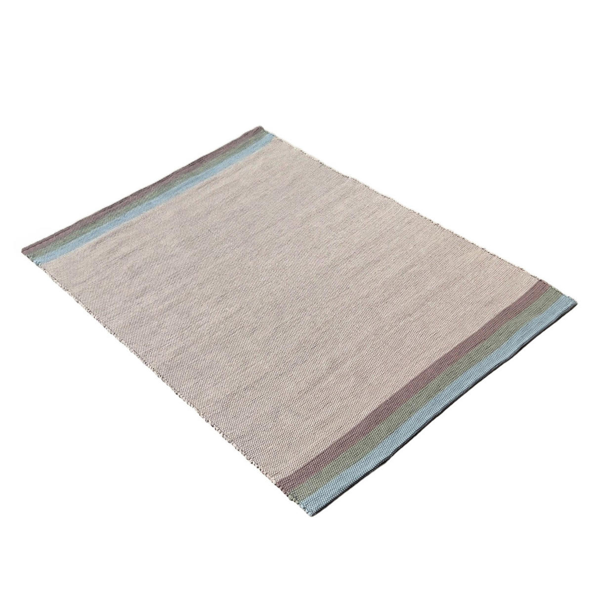 TEPPICH aus recycelter Baumwolle handgewebt beige - Beige, Naturmaterialien (140/200cm) - AFK Living