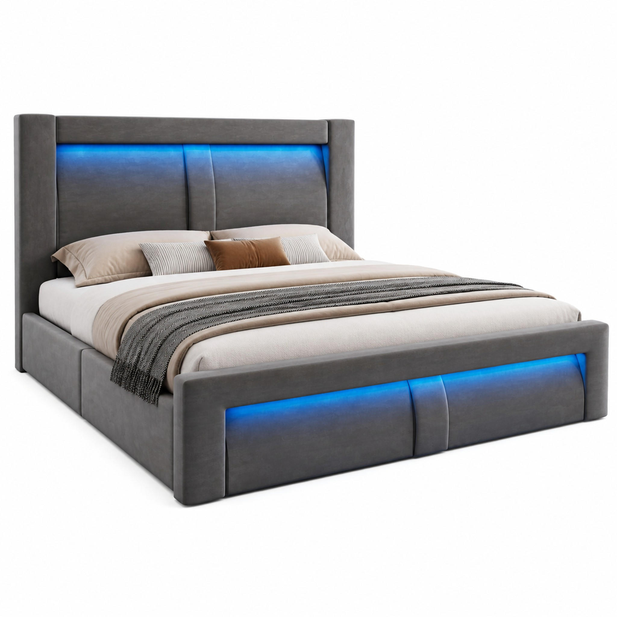 Meubliv Bett Grau 180x200 cm