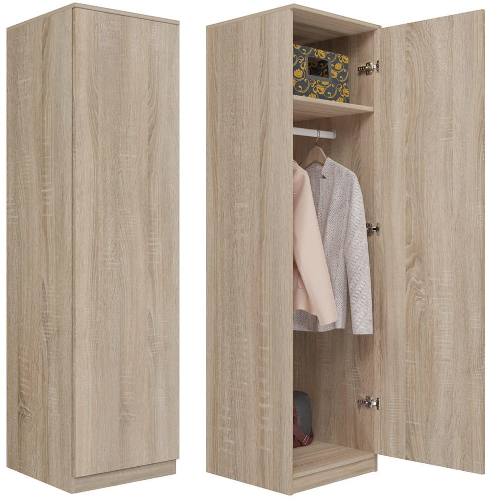 KLEIDERSCHRANK Sonoma 50/180/50 - Sonoma Eiche, Holzwerkstoff (50/180/50cm) - RAUMHIRSCH FURNITURE