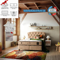 BOXSPRINGBETT Bambi Bett mit Matratze Freshcell Set 160x200 - Braun, Holz/Metall (160/200cm) - Bambi