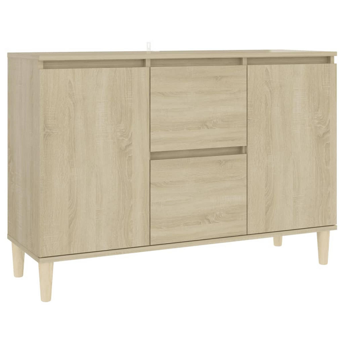 SIDEBOARD mit 2 Schubladen, 2 Türen 103,5/35/70 cm aus Holzwerkstoff Sonoma-Eiche Dekor - Sonoma Eiche, Holz (101/70/35cm) - vidaXL