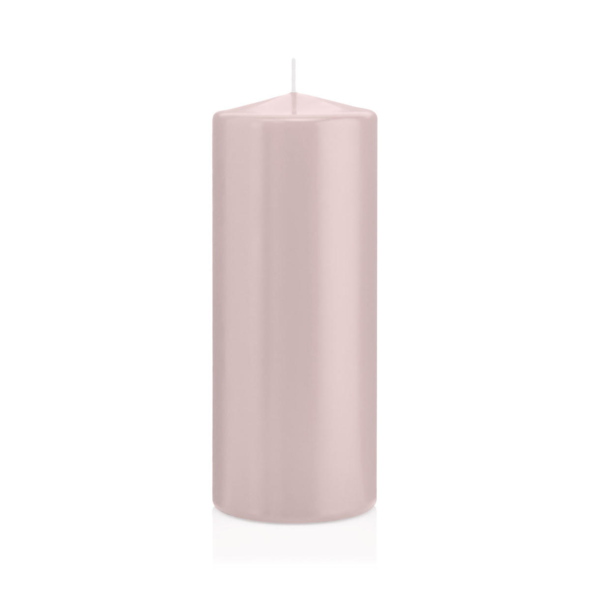 STUMPENKERZEN Rosé Ø 78 x 200 mm, 8 Stück - Rosa, Paraffin (8/20cm) - Wiedemann Kerzen