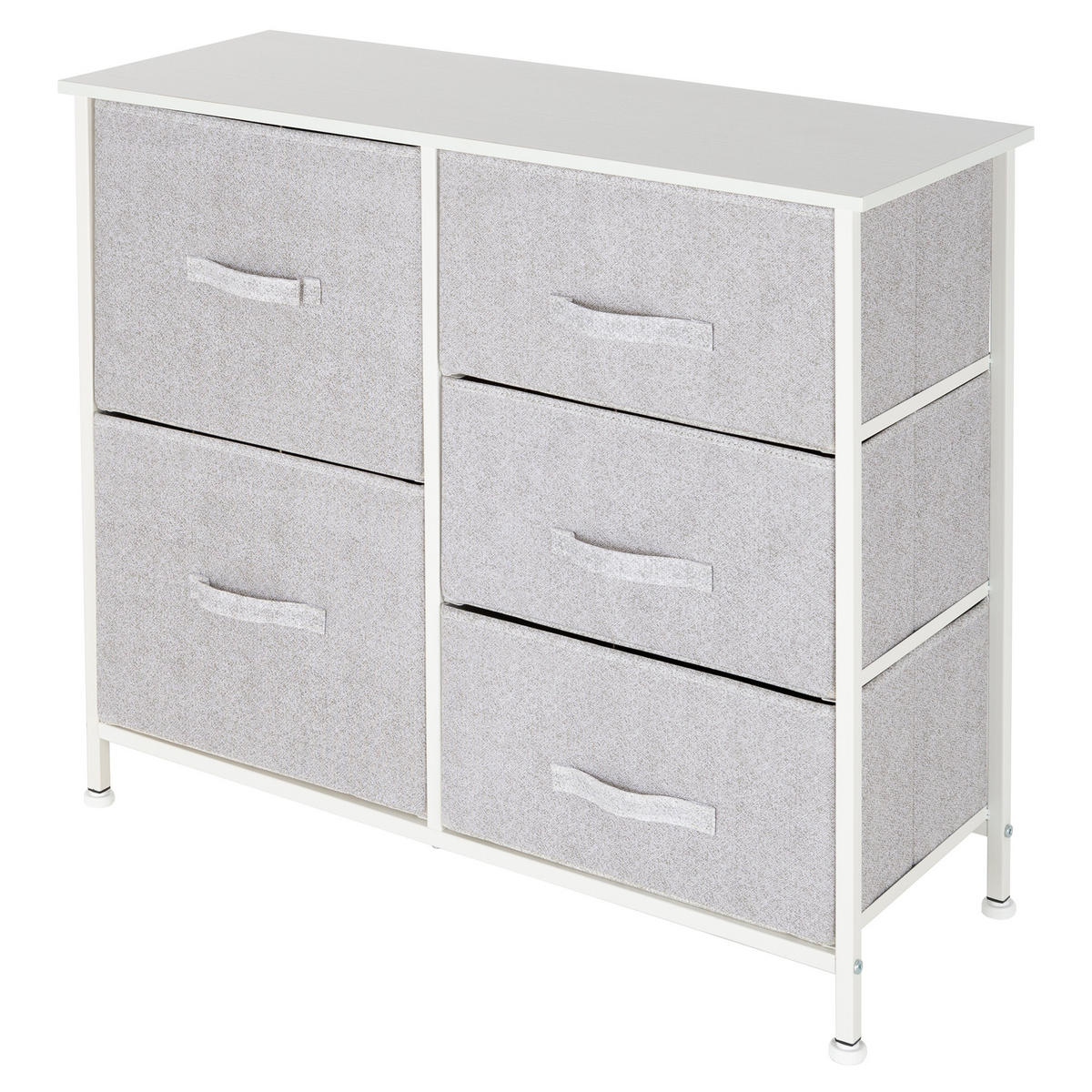 REGAL - Weiß, Metall (29/70/83cm) - ML-DESIGN
