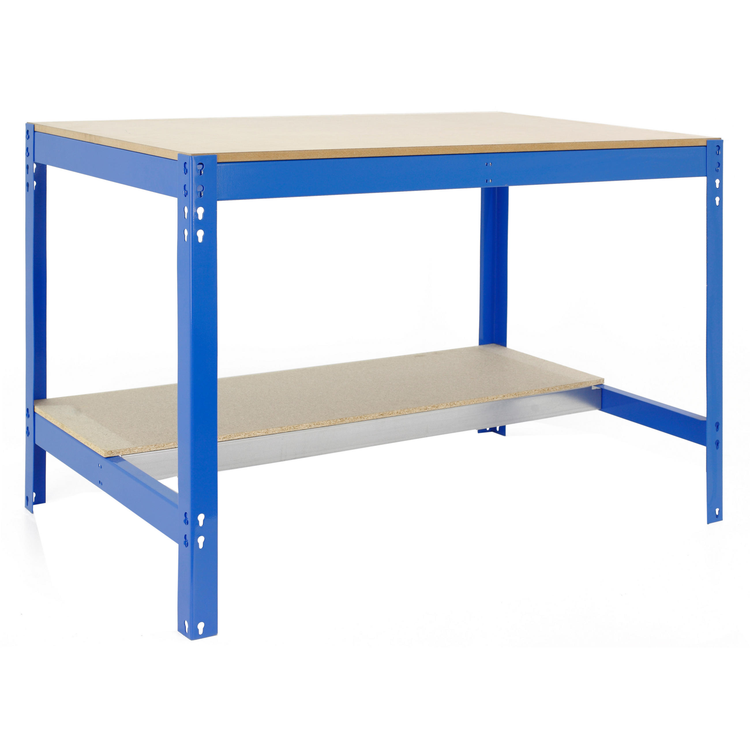 WERKBANK BUFFALO | HxBxT 84x150x76cm | Traglast 600kg | Blau - Blau, Holz (150/84/76cm) - PROREGAL