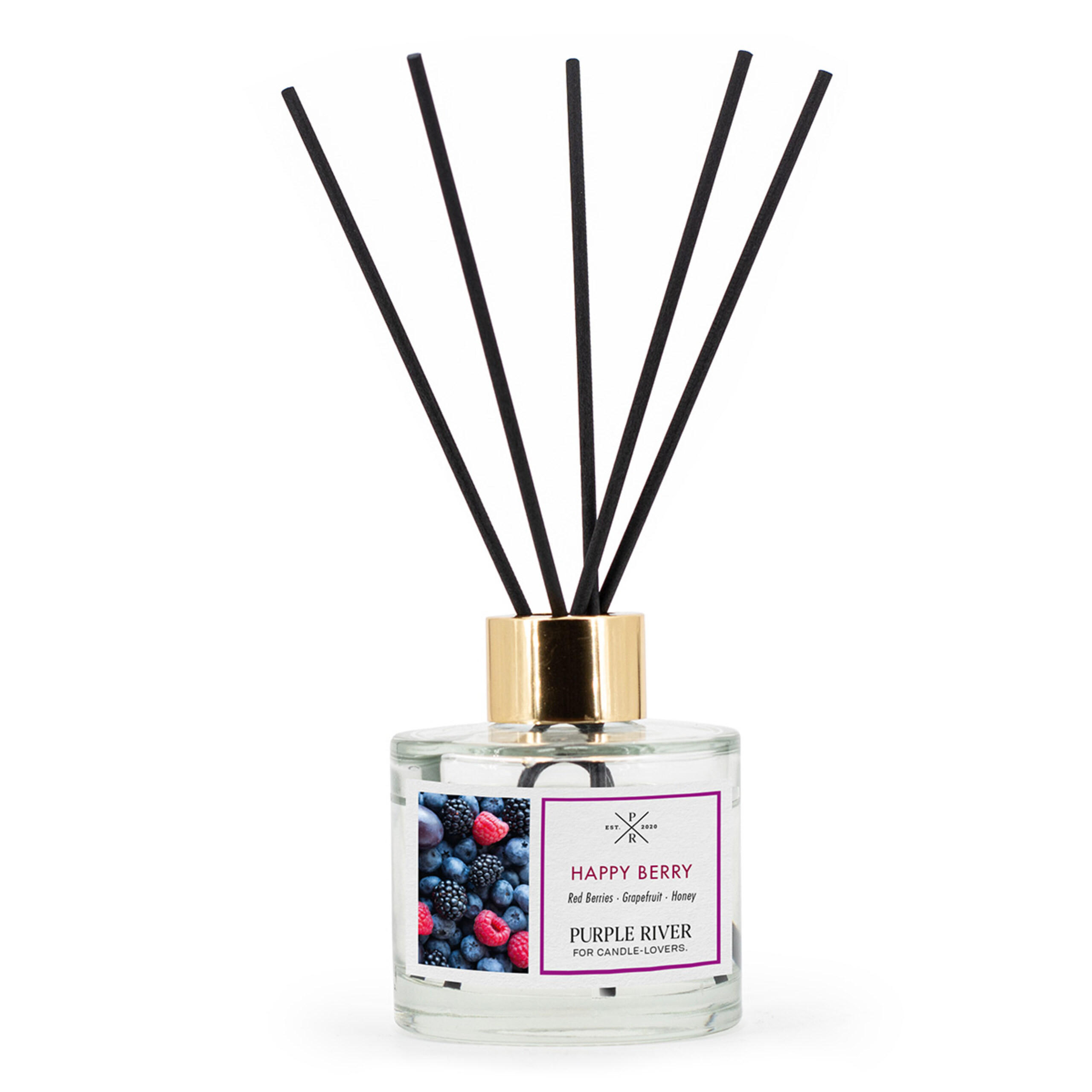 DIFUZOR Alb sticlă 100 ml Happy Berry