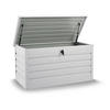 AUFBEWAHRUNGSBOX Limani weiß - Weiß, Metall (120/63/53cm) - Juskys