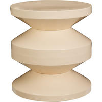 METALL-BEISTELLTISCH Tafel Beige 31/31/33 cm - Gelb, Metall (31/31/33cm) - Home Styling Collection