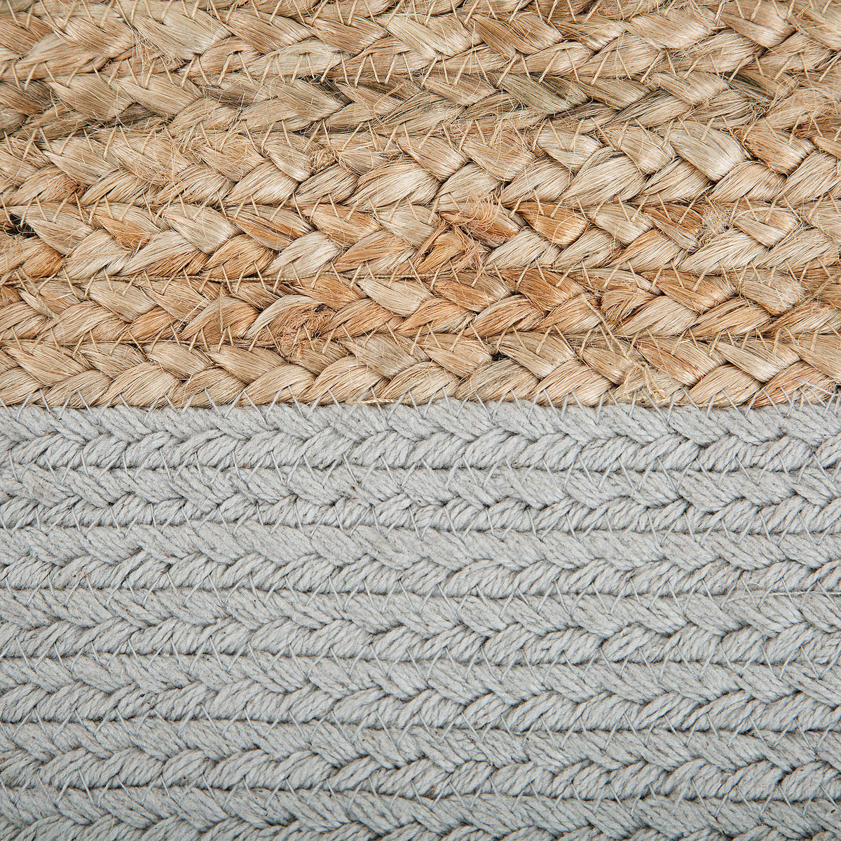 POUF Dalama 46/46/48 cm - Beige, Naturmaterialien (46/48/46cm) - Beliani