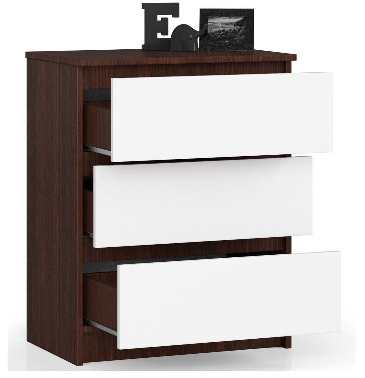 TO be deleted - Dunkelbraun/Weiß, Holzwerkstoff (60/77/40cm) - RAUMHIRSCH FURNITURE
