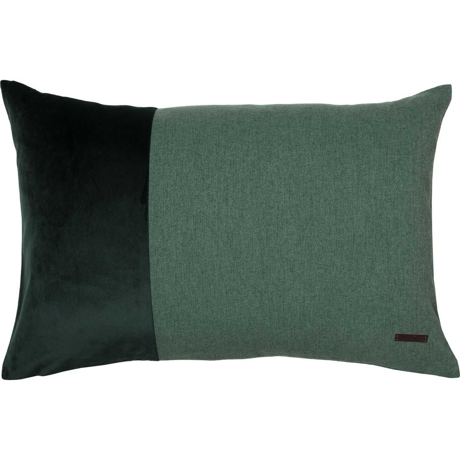 ZIERKISSENHÜLLE HARP - Dunkelgrün, Textil (40/60cm) - Esprit