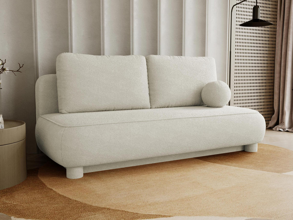 SCHLAFSOFA Gaja - Creme, Holz/Textil (209/96/96cm) - MIRJAN24