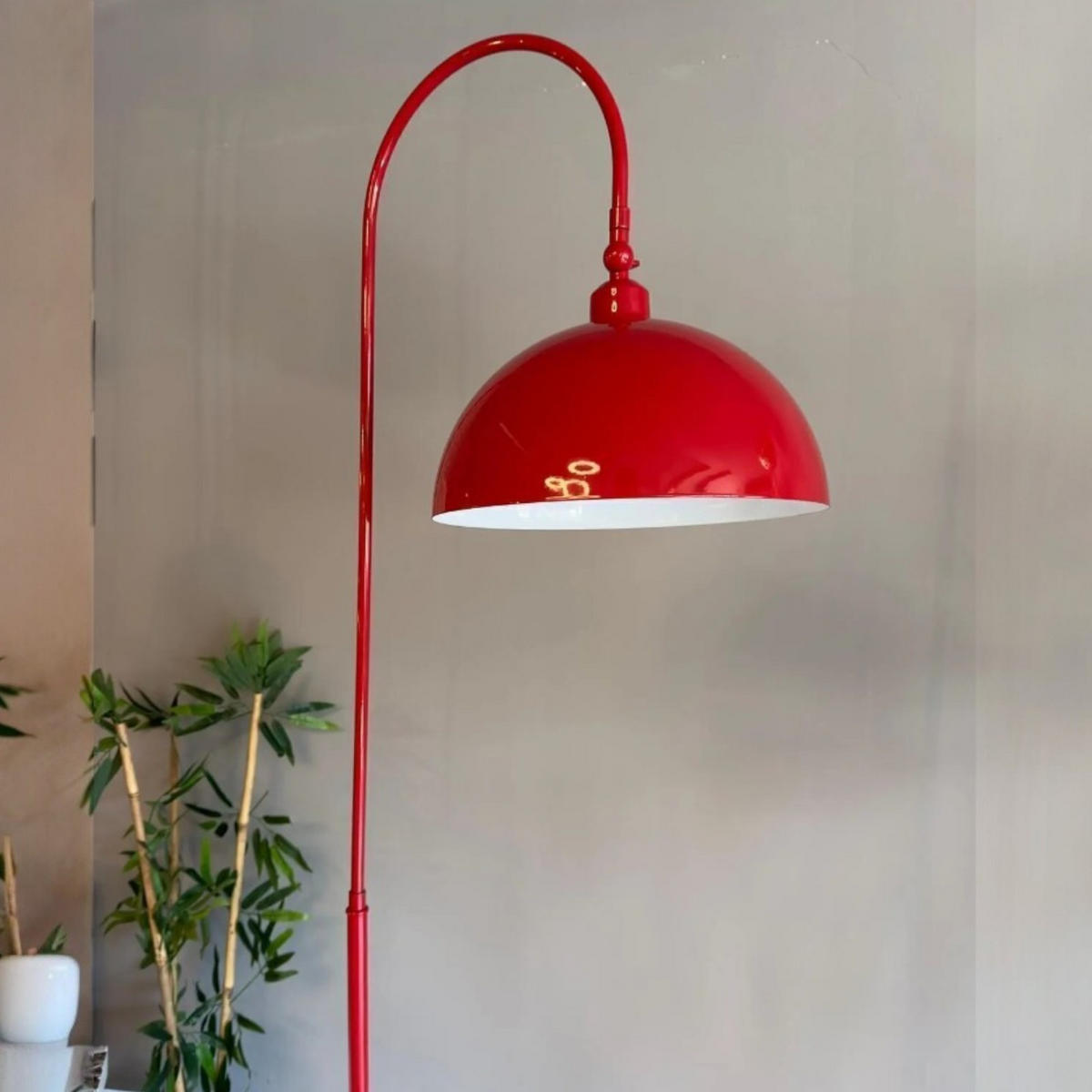 STEHLAMPE Gorkiede - Rot, Metall (170/37/170cm) - Bamyum