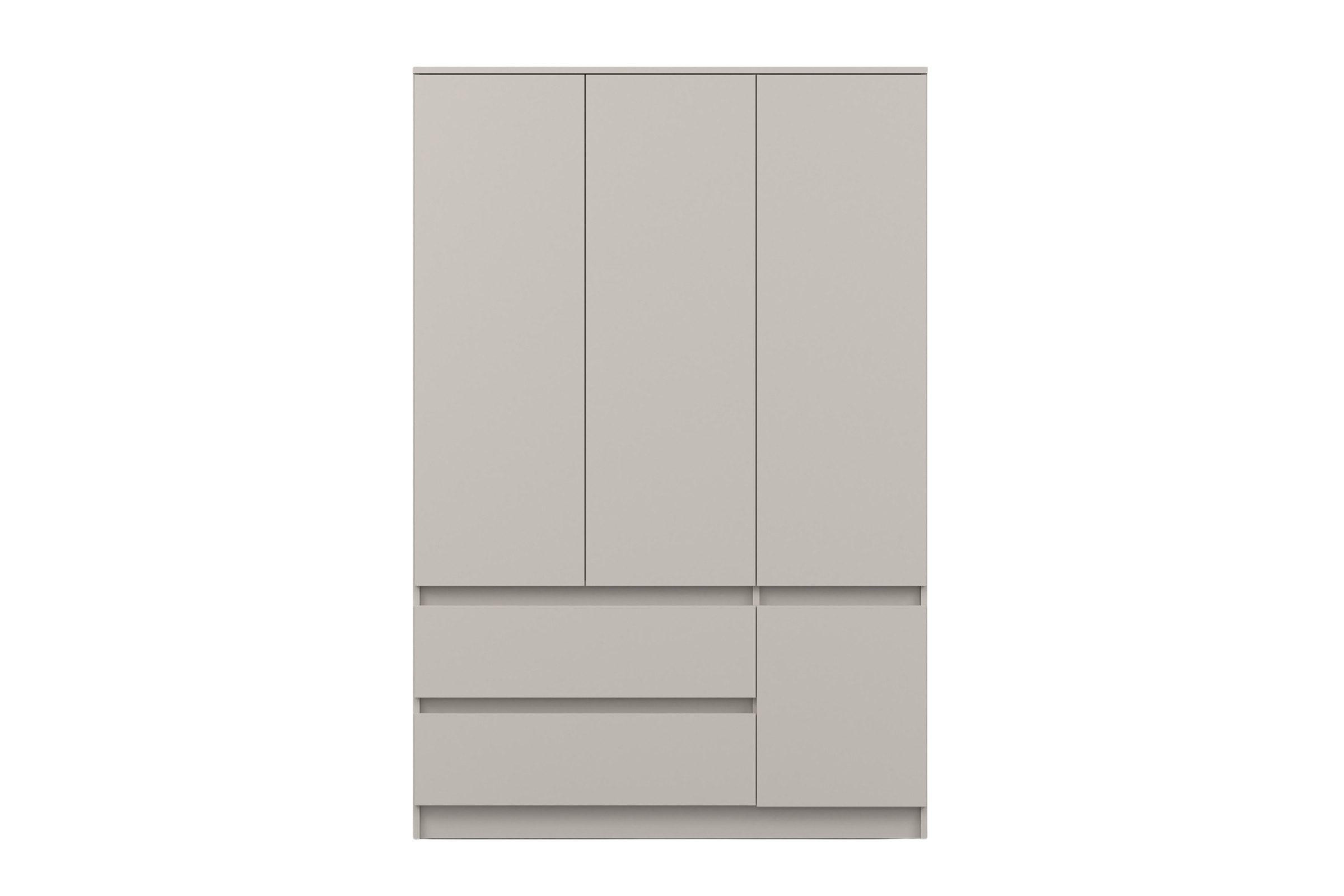 KINDERKLEIDERSCHRANK SIMO 01 120/180/50 cm in Kaschmir - Kaschmir, Holzwerkstoff (120/180/50cm) - Deine Möbel 24