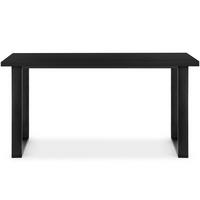 ESSTISCH CETO ausziehbar rechteckig Loft-Stile, schwarz - Schwarz, Holz/Metall (80/150/77cm) - KONSIMO®