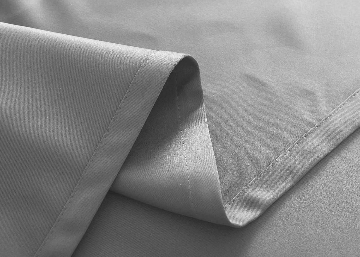 VORHANG 2ER SET NEWYORK HxB 160x140 cm Grau - Grau, Textil (140/160cm) - Gardinenbox