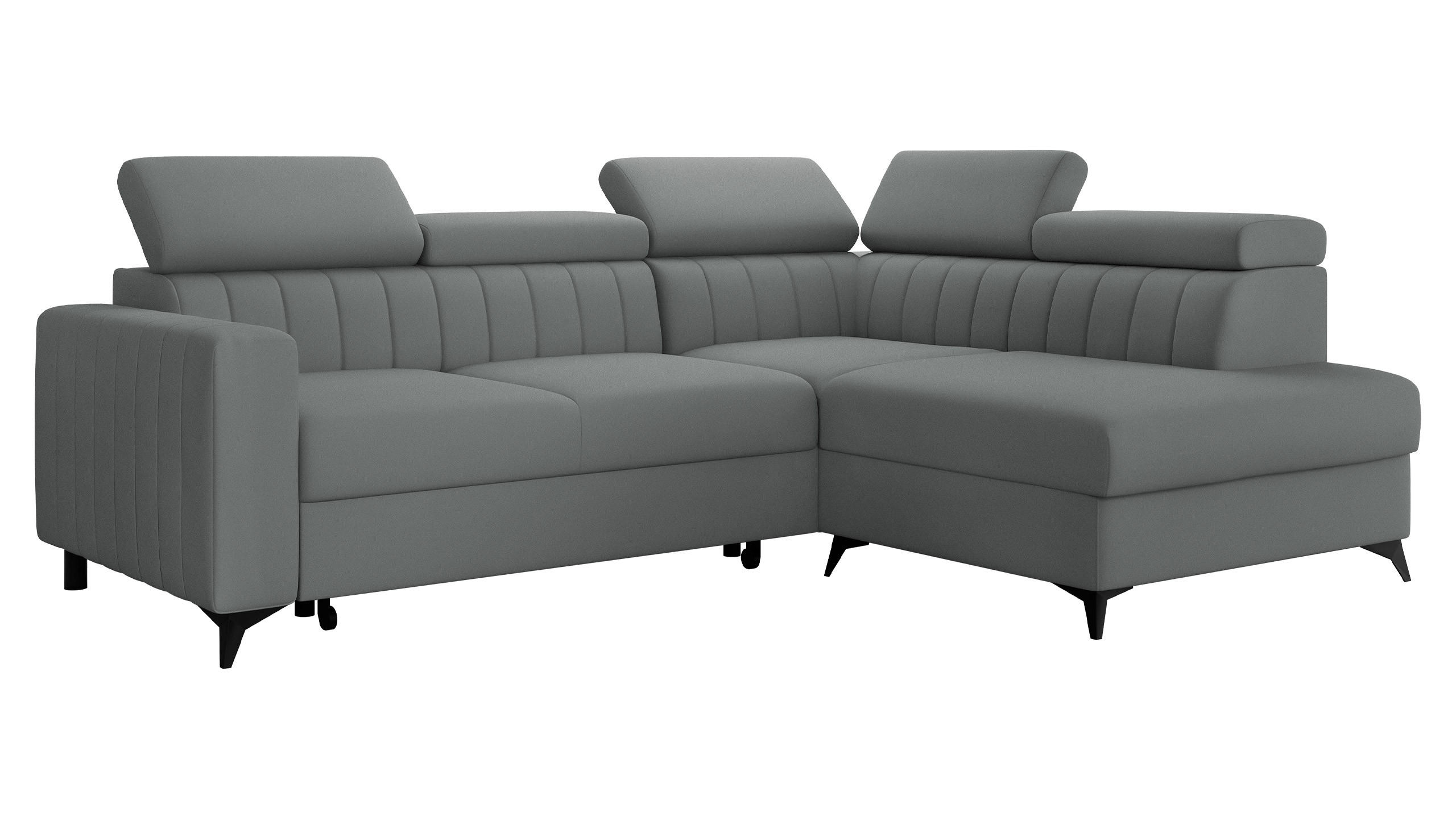 Mirjan24 Ecksofa Graphit 249x195 cm