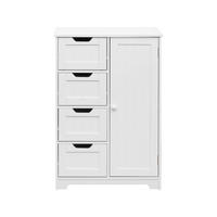 BADEZIMMERSCHRANK Weiß 30/56/82 cm - Weiß, Holzwerkstoff (30/82/56cm) - Mobili Rebecca
