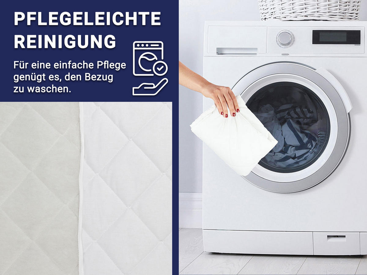 KISSENBEZUG, 40x60 cm, 50% Polyester, 50% Baumwolle, Weiß - Weiß, Textil (40/60cm) - Zollner