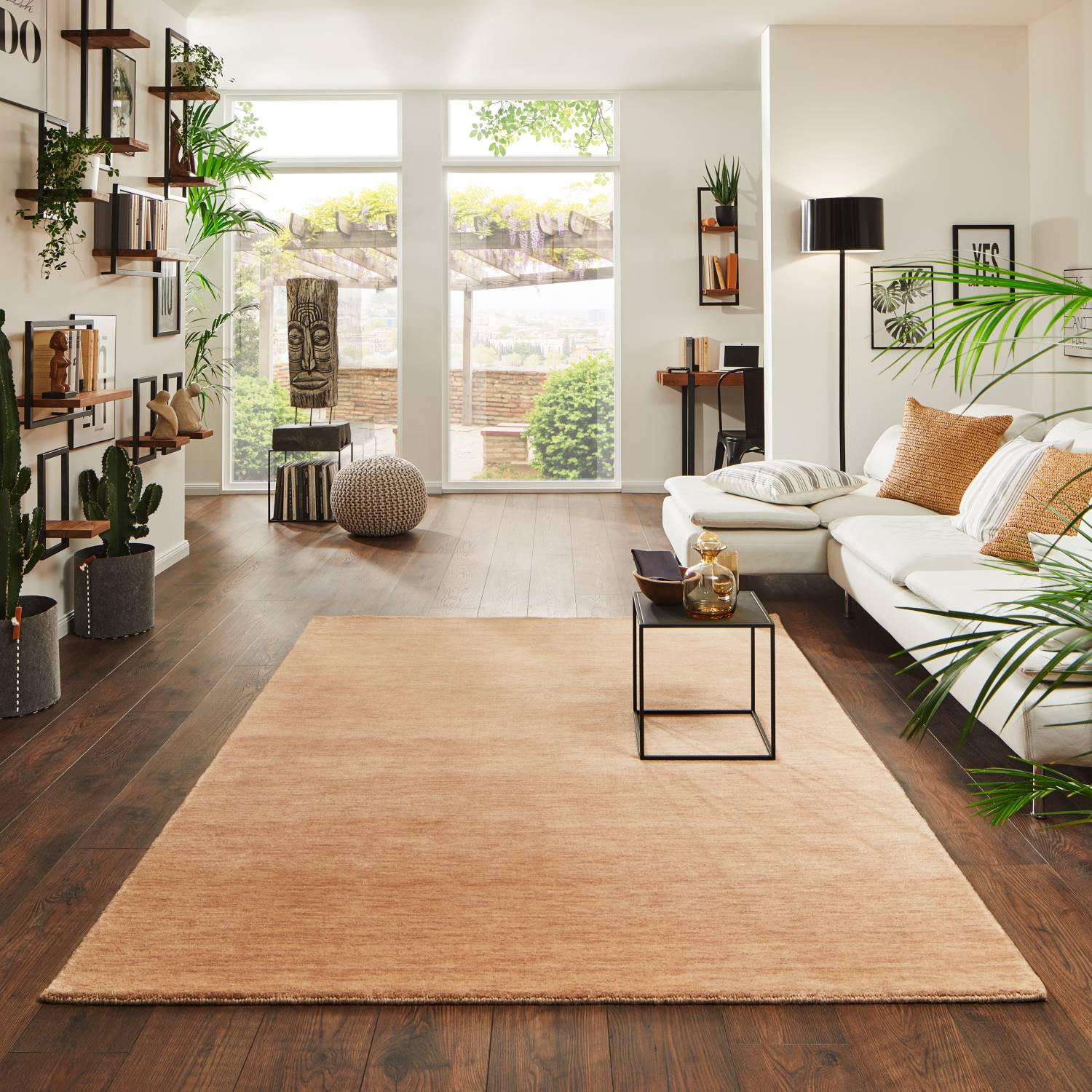 WOLLTEPPICH 170/240 cm Jaipur - Sandfarben, Naturmaterialien (170/240cm) - Steffensmeier
