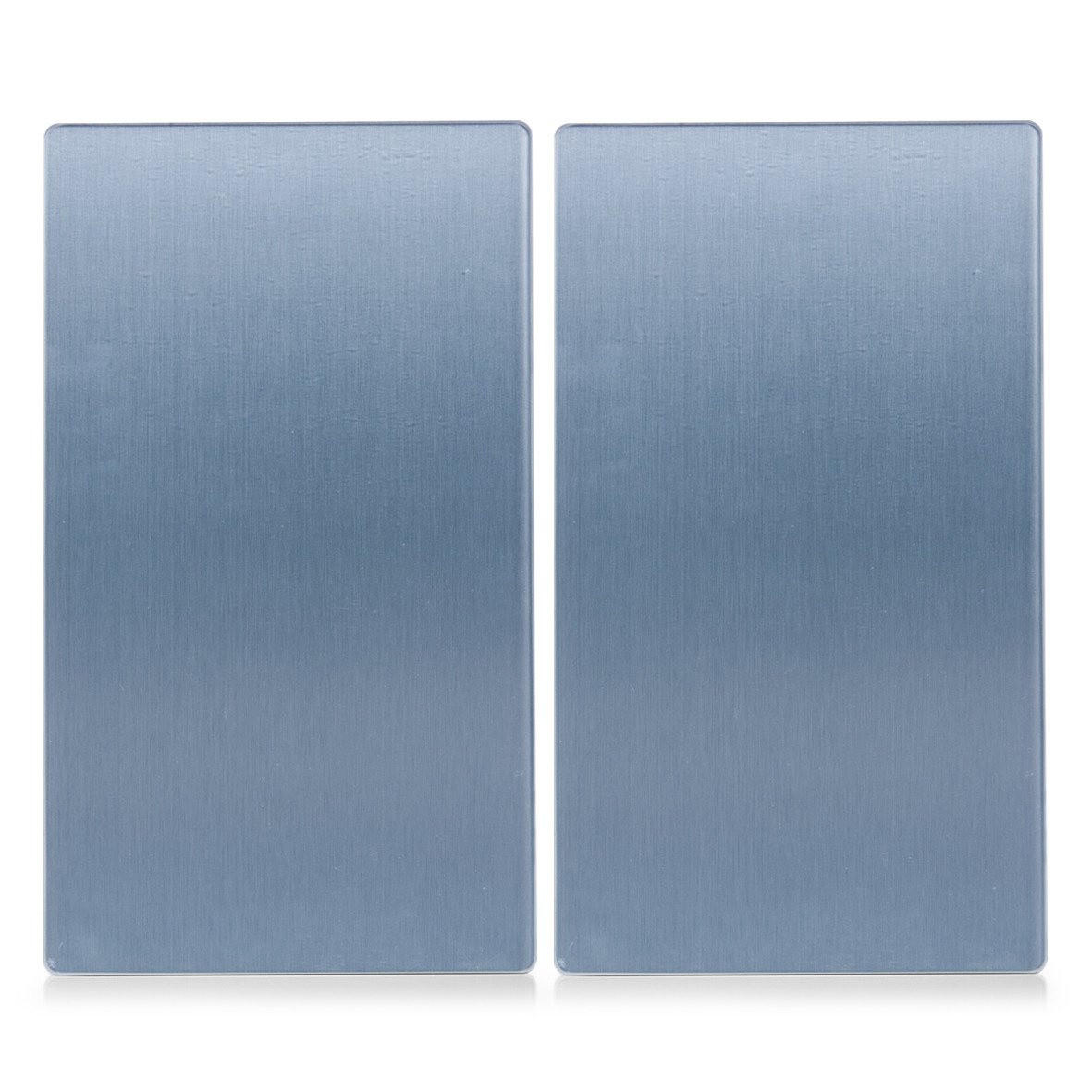 GLASPLATTE für Herd - 2 Stück Metall 52/30/0,5 cm - Transparent, Glas (30/0.5/52cm) - ZELLER