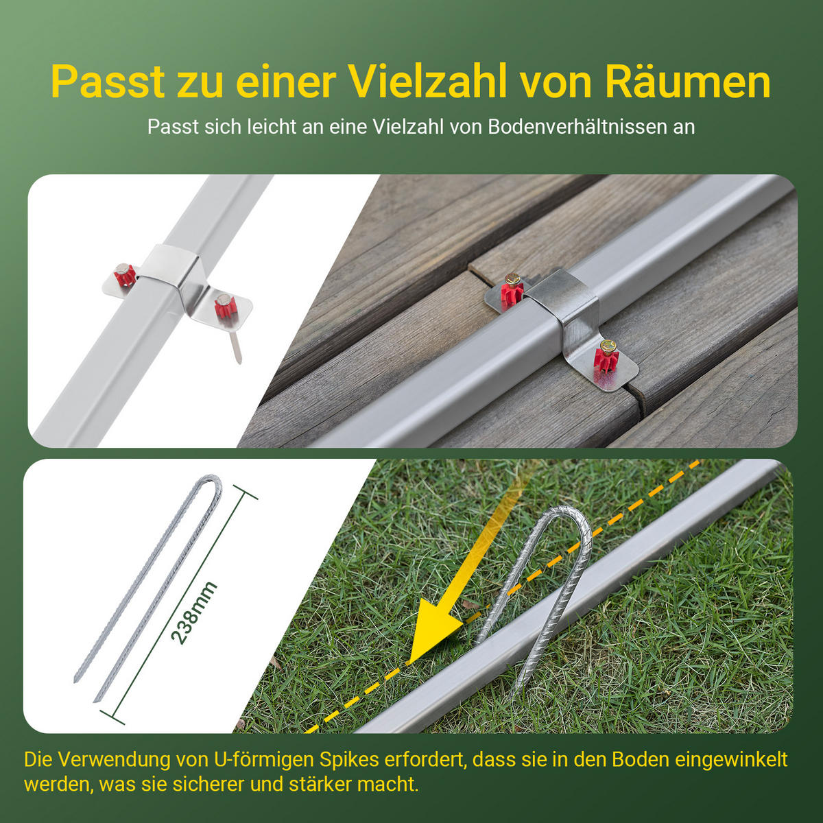 FAHRRADGARAGE Grau, 159x165x219cm - Grau, Metall (159/165/219cm) - SoBuy