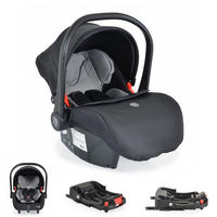 BABYSCHALE Set grau mit Isofixbasis Royal, i-Size (40 - 87cm) Gruppe 0+ - Grau, Kunststoff (33/73/42cm) - Moni