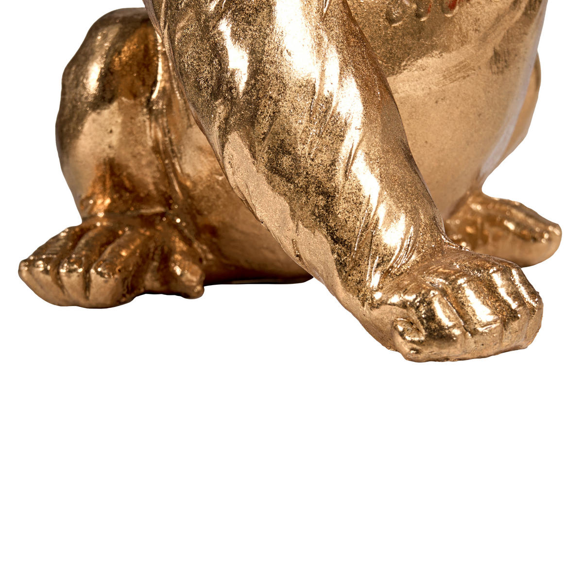 TISCHLAMPE Gorilla Gold Harambe - Messingfarben/Goldfarben, Kunststoff (20/15/21cm) - Beliani