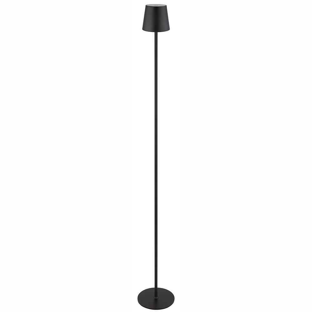 LED STEHLEUCHTE VANNIE Schwarz - Schwarz, Metall (16/16/120cm) - Globo Lighting