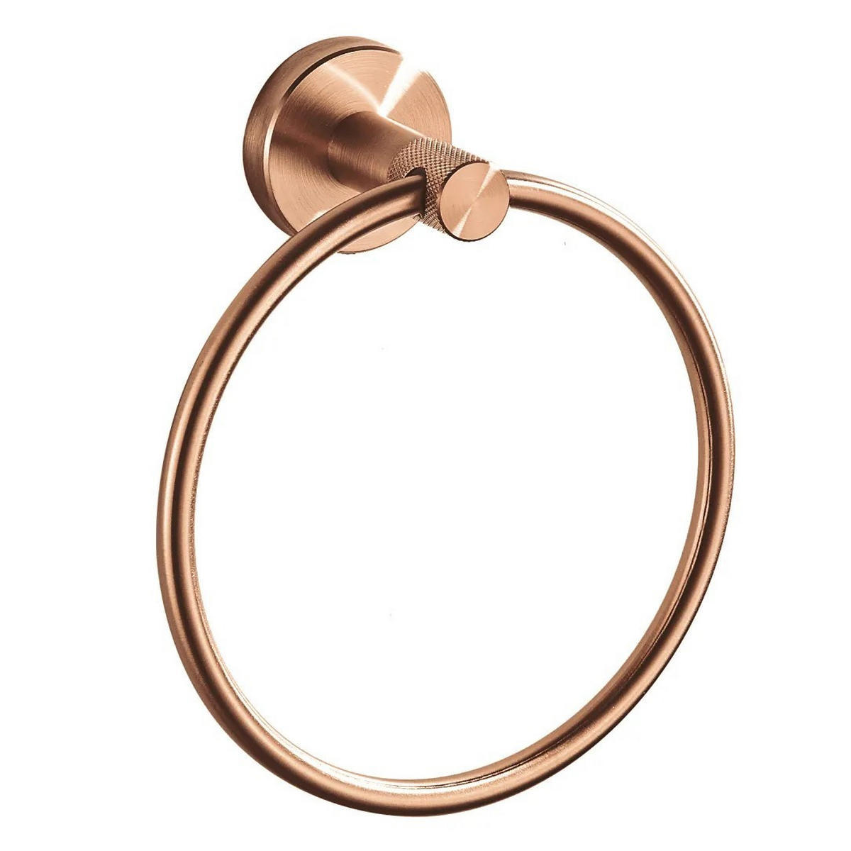 HANDTUCHHALTER Rea Ring 6610 Modern Brush Copper - Kupferfarben, Metall (15.5/18/6.5cm) - REA