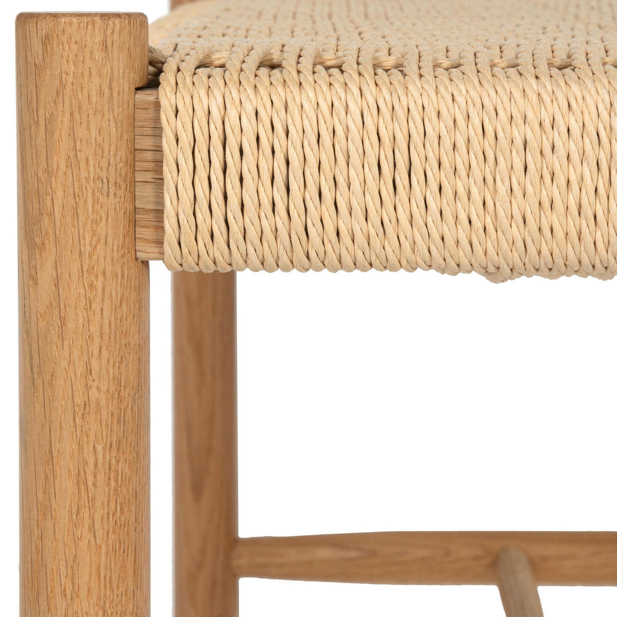 SITZBANK 90/36/45 cm Rattan / Eiche Wildeiche - Honigeiche/Eichefarben, Holz/Papier (90/45/36cm) - Furnhouse