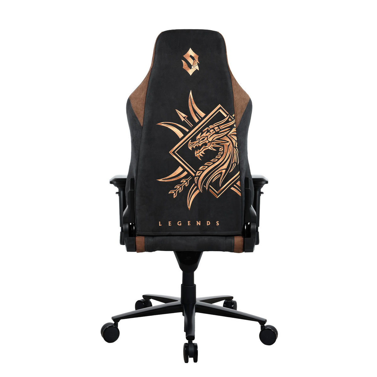 GAMINGSTUHL Vernazza Supersoft™ Stoff Sabaton Legends - Schwarz/Braun, Kunststoff/Textil (68/135/50cm) - Arozzi