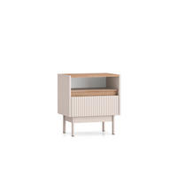 NACHTTISCH DUNEA Beige 50x35x55 cm - Beige, Holzwerkstoff (50/55/35cm) - FURNLUX