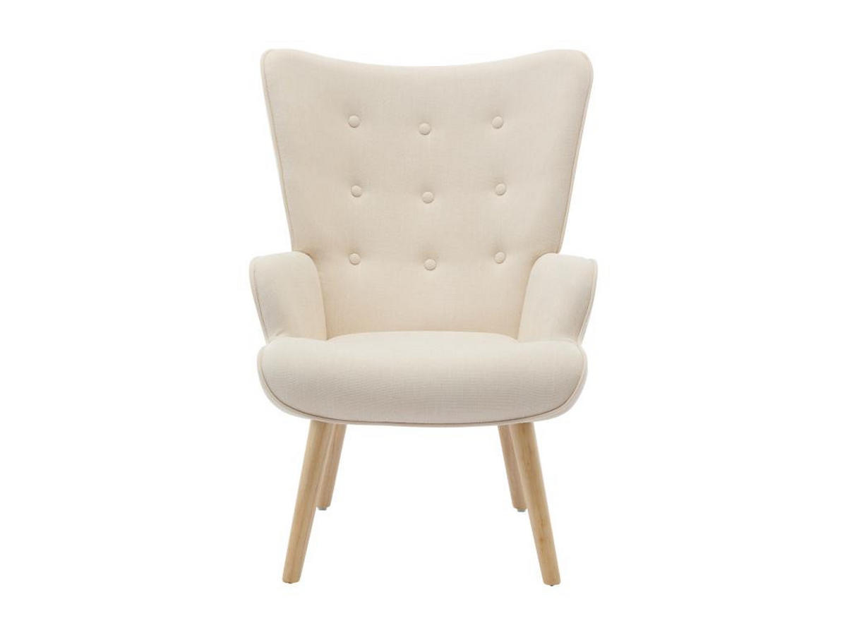 SESSEL - Stoff - Beige - VATELY - Beige, Textil (78/95.5/69cm) - Vente-Unique