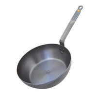 KASSEROLLE Bratpfanne Mineral B - ø 32 cm / 5.5 Liter - ohne Antihaftbeschichtung - Silberfarben, Metall (32cm) - De Buyer