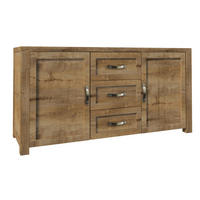 SIDEBOARD Nevada Eiche Lefkas 164 / 44 / 85cm - Eichefarben, Holz/Holzwerkstoff (164/85/44cm) - Feldmann-Wohnen