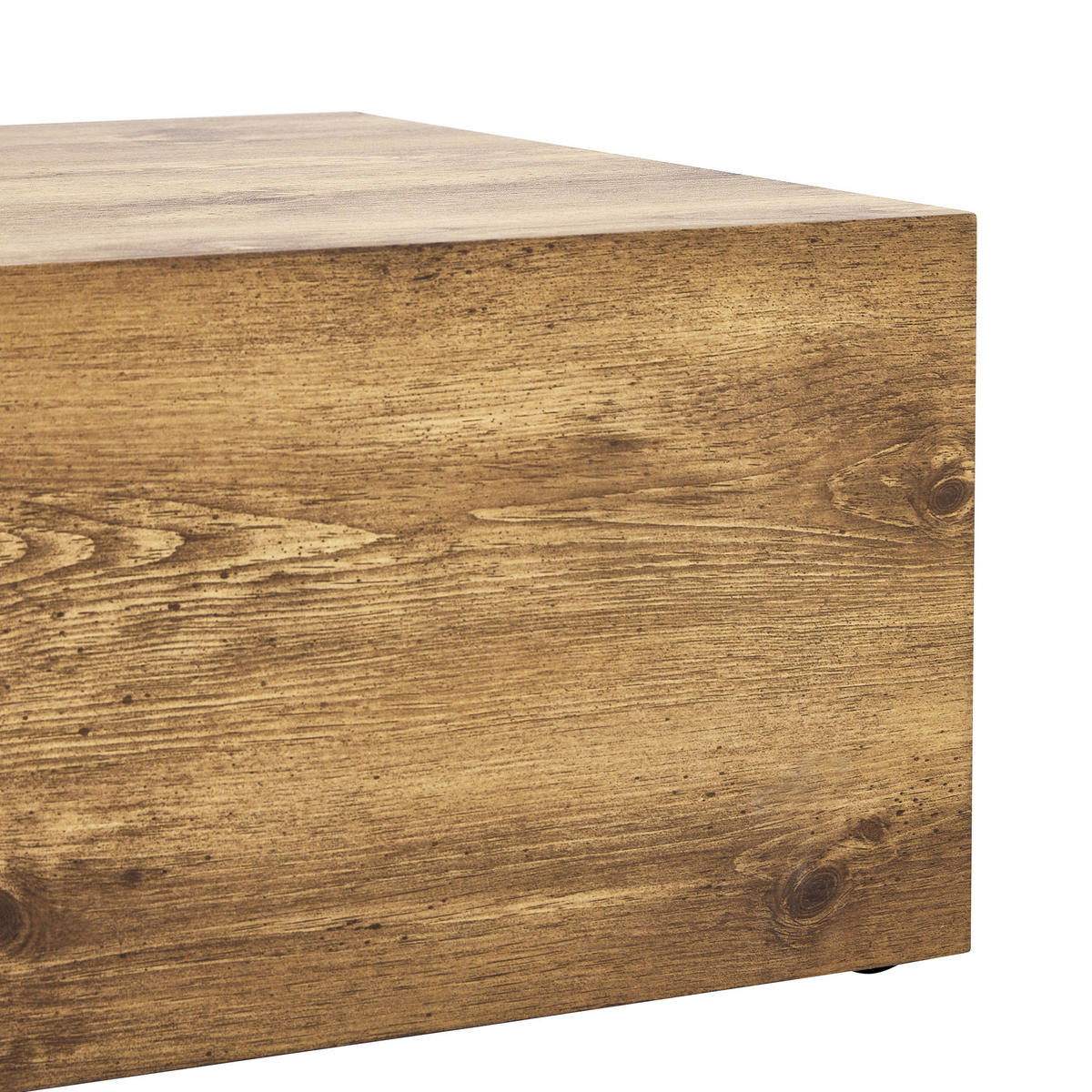 COUCHTISCH aus MDF 90x50x30 cm in Naturfarben mit rutschfesten Füßen - Naturfarben, Holzwerkstoff (90/50/30cm) - Modfu