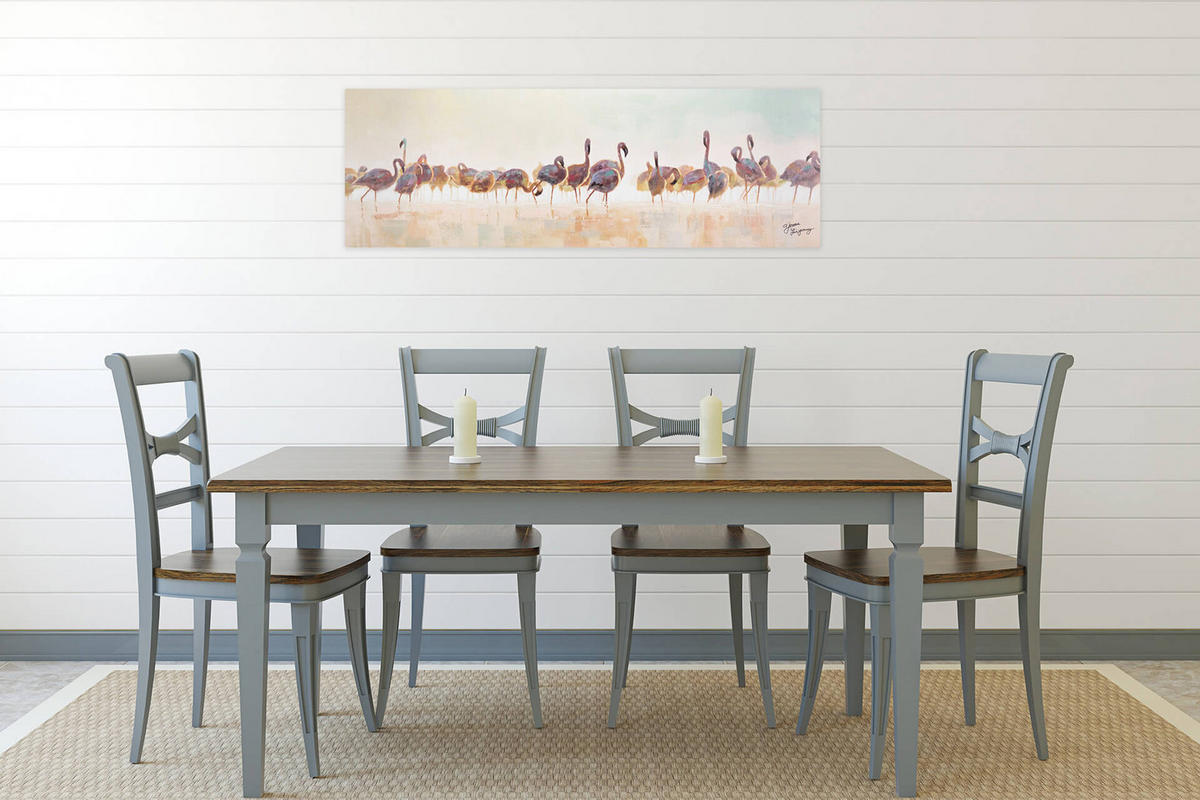 ÖLGEMÄLDE 150/50 cm - Braun, Holz/Textil (1.74/50cm) - KUNSTLOFT