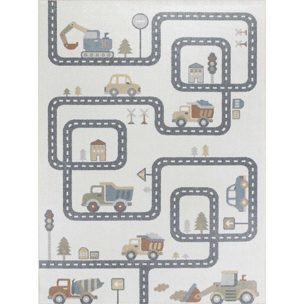 KINDERTEPPICH Maschinenwaschbar 160/213 cm Beige - Beige, Naturmaterialien/Textil (160/213cm) - LIVABLISS