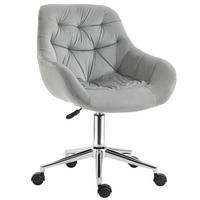 BÜROSTUHL, Chefsessel, Polyester, Grau - Grau, Kunststoff (58/90/59cm) - Vinsetto